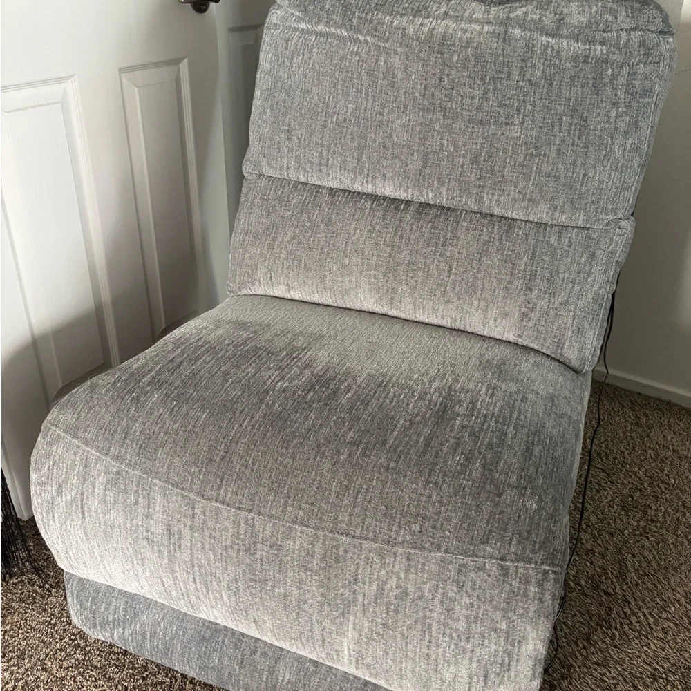 Gray Furniture Cover with Textured Accents